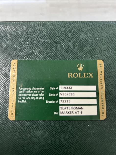 Rolex warranty wus